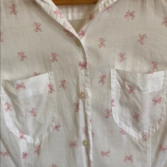 American Eagle Outfitters Sheer Button Front Shirt - Picture 4 of 8